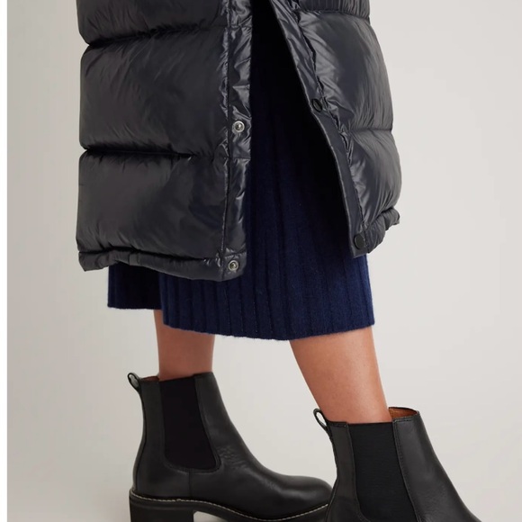 Quince responsible down long puffer jacket - shiny black - Picture 5 of 12